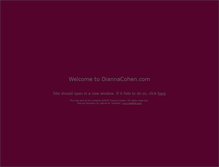 Tablet Screenshot of diannacohen.com